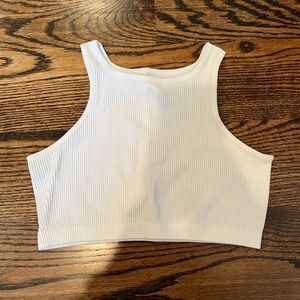 Suzette Collection White Cropped Tank Top